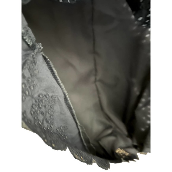 Women’s  Mini Blue Dress with Built in Shorts Underneath Eyelet lace Size Large - Picture 5 of 7